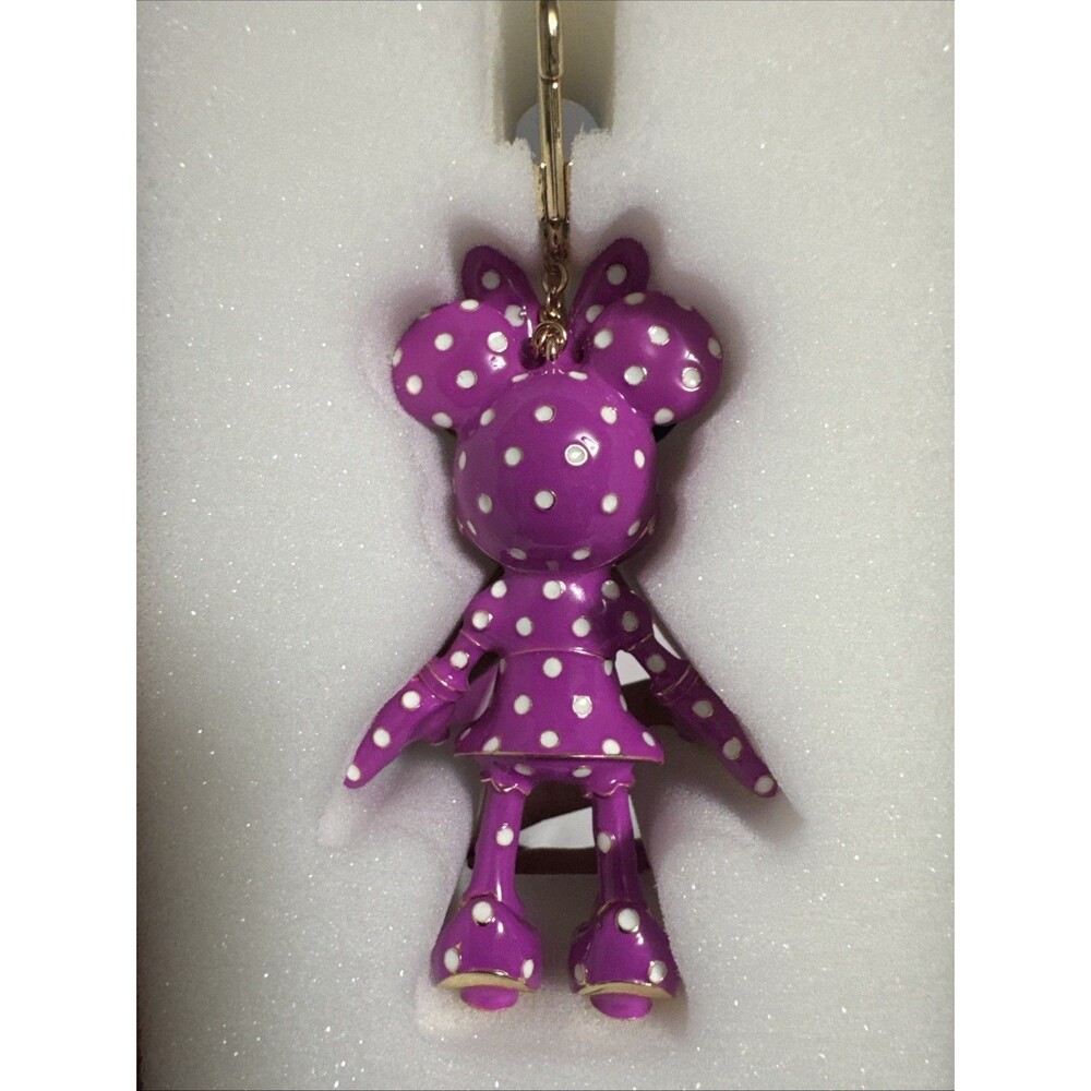 BRAND NEW Baublebar Disney Minnie Mouse Purple Polka Dot Bag Charm - Picture 4 of 4